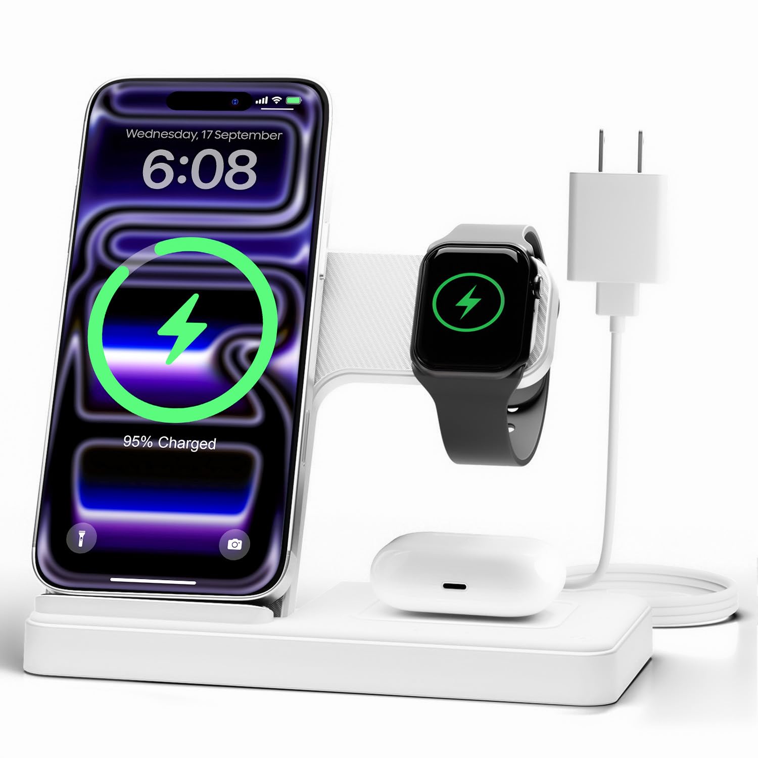Amazon.com: GETPALS Wireless Charger iPhone Charging Station for